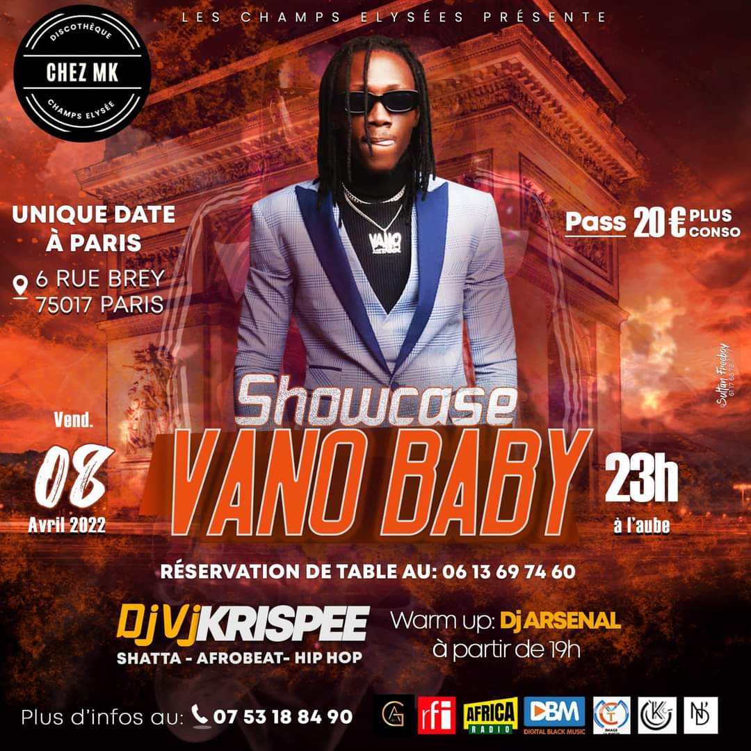 Showcase à Paris : Vano chez MK